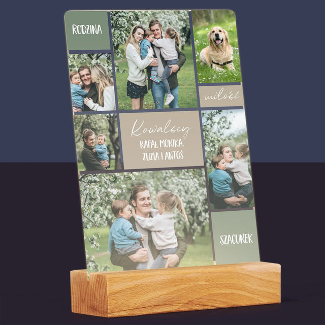 Fotokolaż: Rodzina - Wydruk Na Szkle Akrylowym
