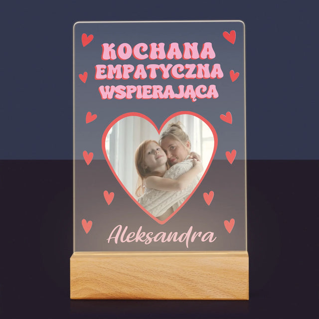 Zdjęcie i Podpis: Cechy Mamusi - Wydruk Na Szkle Akrylowym