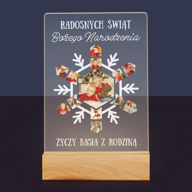 Kształt Ze Zdjęć: Śnieżynka - Wydruk Na Szkle Akrylowym