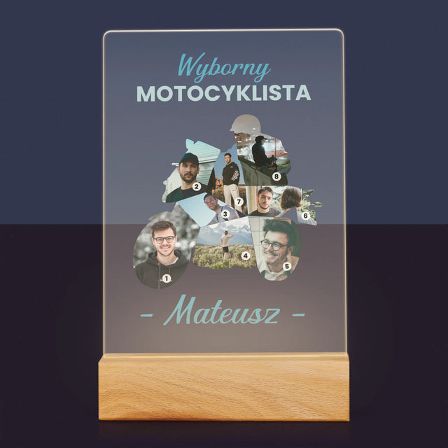 Kształt Ze Zdjęć: Wyborny Motocyklista - Wydruk Na Szkle Akrylowym
