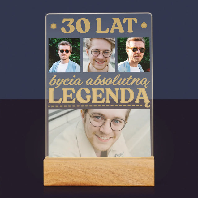 Fotokolaż: 30 Lat Bycia Legendą - Wydruk Na Szkle Akrylowym