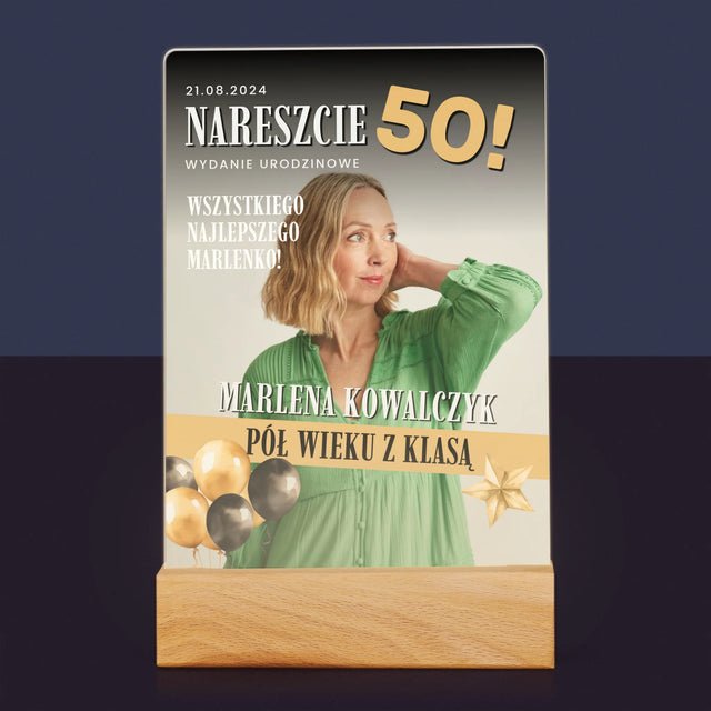 Okładka Magazynu: Nareszcie 50 - Wydruk Na Szkle Akrylowym