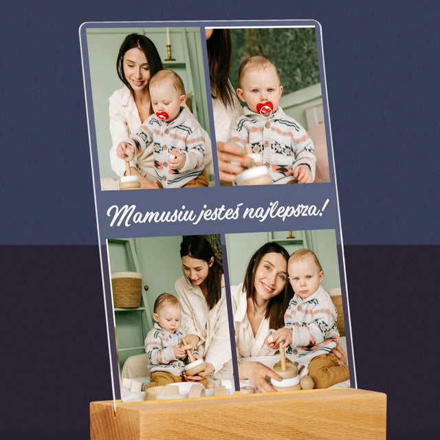 Fotokolaż: Zdjęcia Dla Mamy - Wydruk Na Szkle Akrylowym