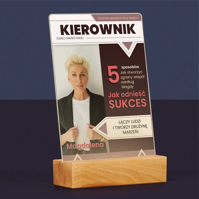 Okładka Magazynu: Kierownik - Wydruk Na Szkle Akrylowym