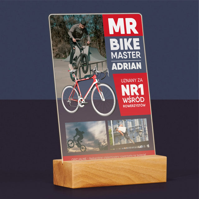Okładka Magazynu: Mr Bike Master - Wydruk Na Szkle Akrylowym