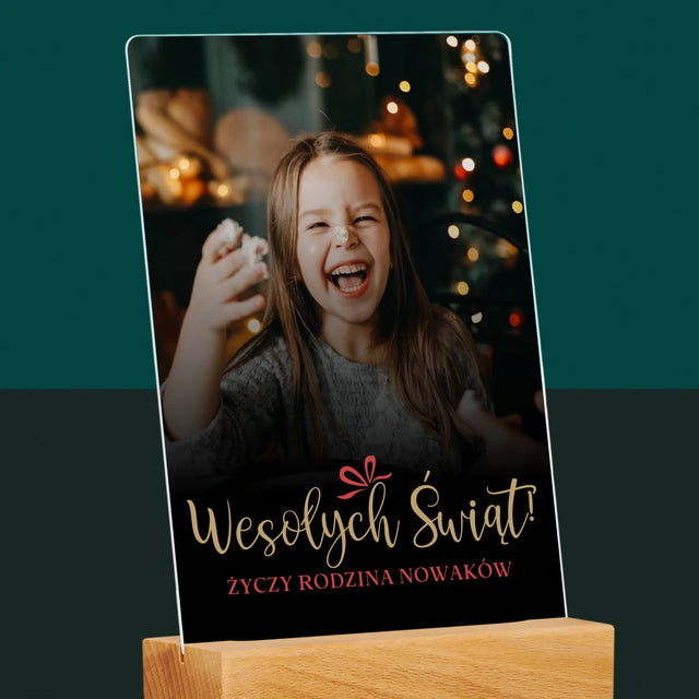 Zdjęcie I Podpis: Świąteczne - Wydruk Na Szkle Akrylowym