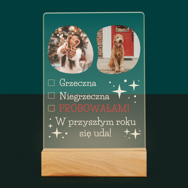 Fotokolaż: Grzeczna - Wydruk Na Szkle Akrylowym