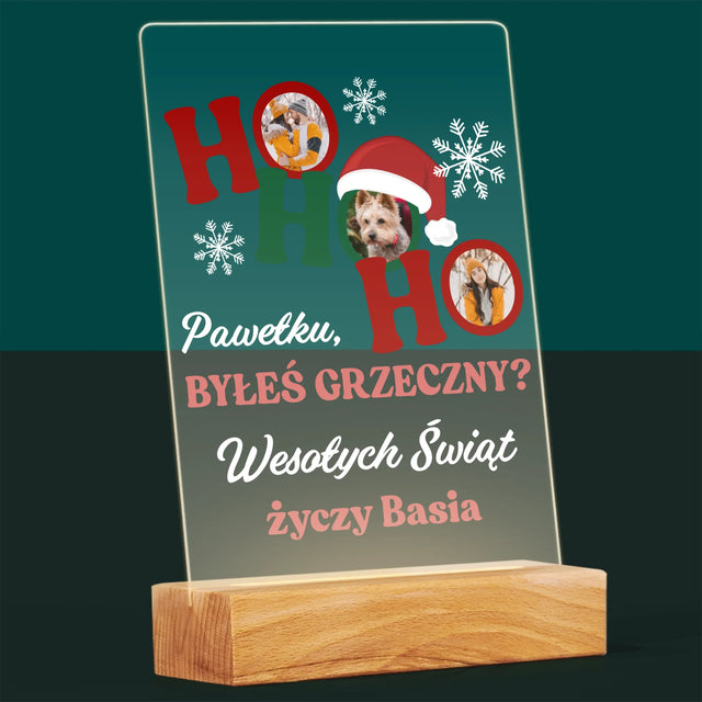 Fotokolaż: Ho Ho Ho - Wydruk Na Szkle Akrylowym