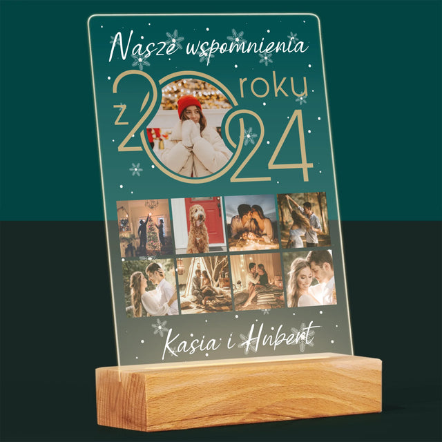 Fotokolaż: Nasze Wspomnienia Z Roku - Wydruk Na Szkle Akrylowym