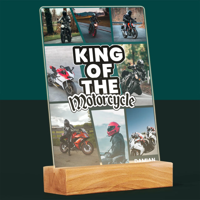 Fotokolaż: King Of The Motorcycle - Wydruk Na Szkle Akrylowym