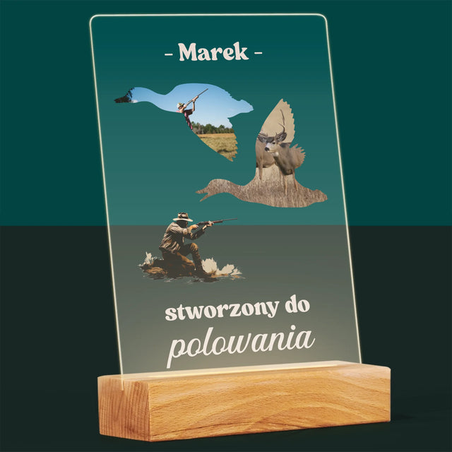 Kształt Ze Zdjęć: Stworzony Do Polowania - Wydruk Na Szkle Akrylowym