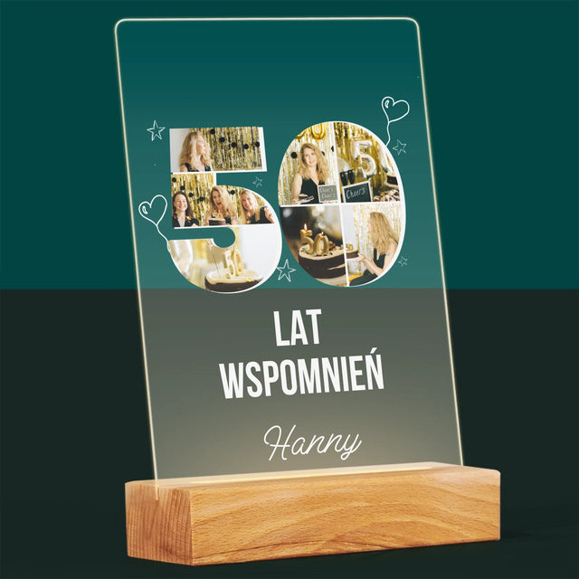 Kształt Ze Zdjęć: 50 Lat Wspomnień - Wydruk Na Szkle Akrylowym