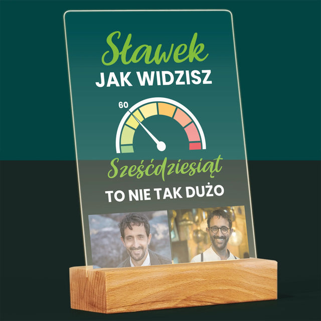 Fotokolaż: 60 Licznik - Wydruk Na Szkle Akrylowym