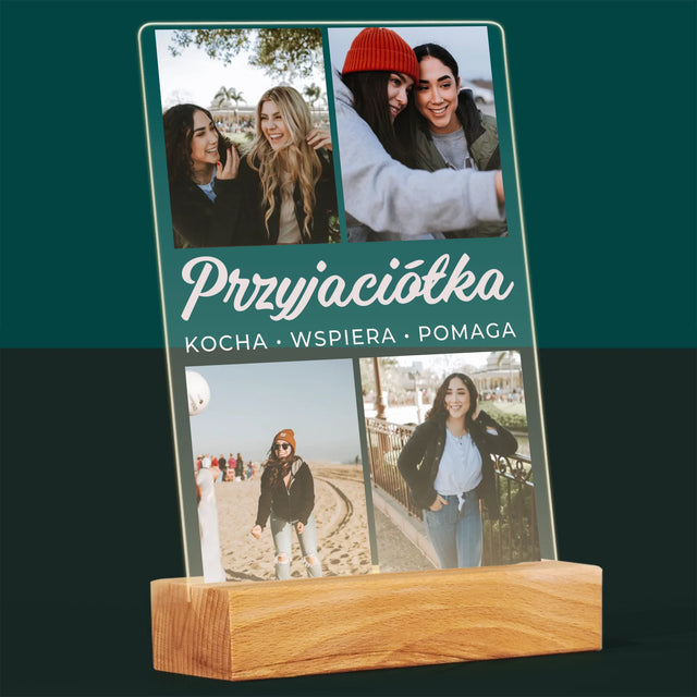 Fotokolaż: Ukochana Przyjaciółka - Wydruk Na Szkle Akrylowym