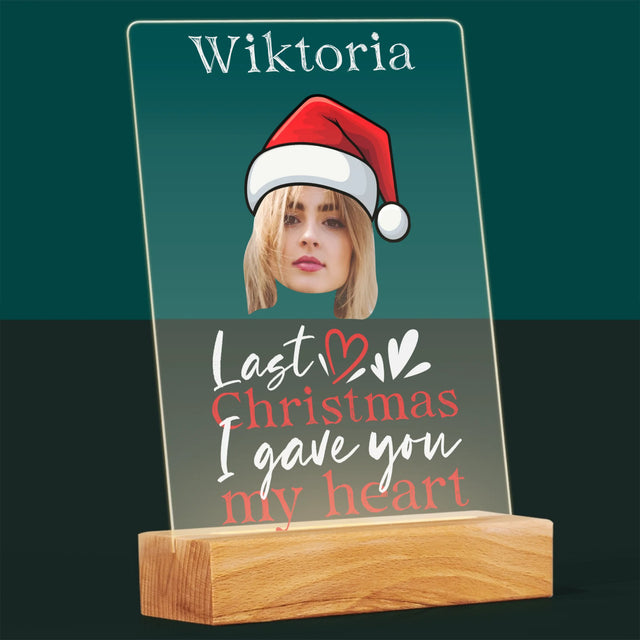 Zdjęcie I Podpis: Last Christmas I Gave You My Heart - Wydruk Na Szkle Akrylowym