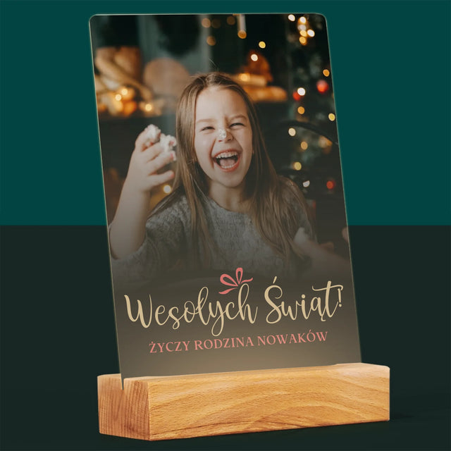 Zdjęcie I Podpis: Świąteczne - Wydruk Na Szkle Akrylowym