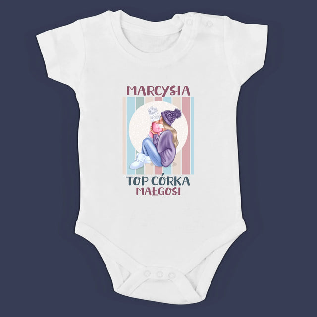Kreator Postaci: Top Mama i Dziecko - Zestaw Koszulka Damska i Body Niemowlęce