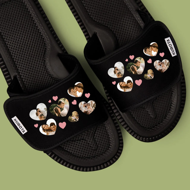 Fotokolaż: Serca Zdjęcie - Klapki Kubota