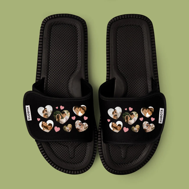 Fotokolaż: Serca Zdjęcie - Klapki Kubota