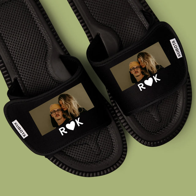 Fotokolaż: Miłosne Monogramy Ze Zdjęciami - Klapki Kubota