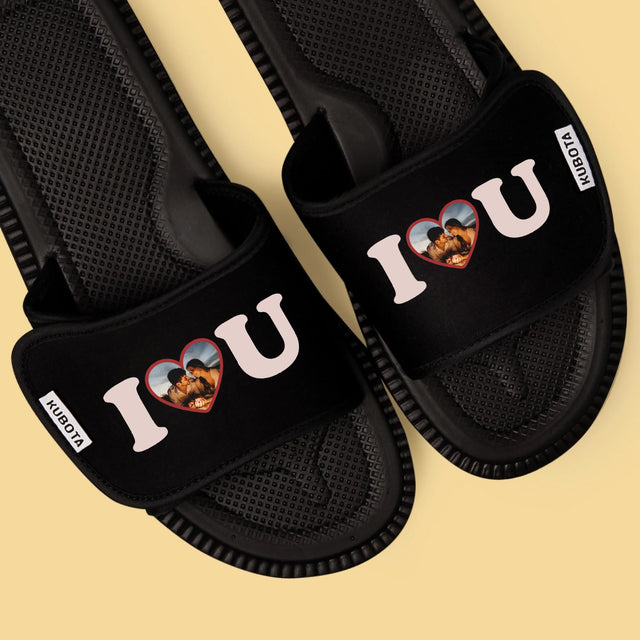 Fotokolaż: i Love You - Klapki Kubota