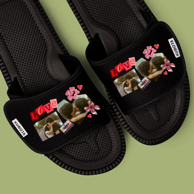 Fotokolaż: Love Retro - Klapki Kubota