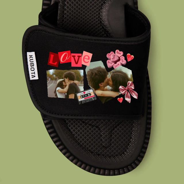 Fotokolaż: Love Retro - Klapki Kubota