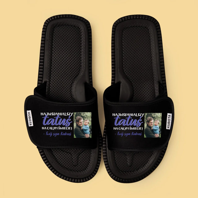 Fotokolaż: Tatuś - Klapki Kubota