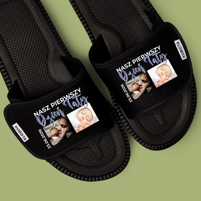 Fotokolaż: Pierwszy Dzień Taty - Klapki Kubota