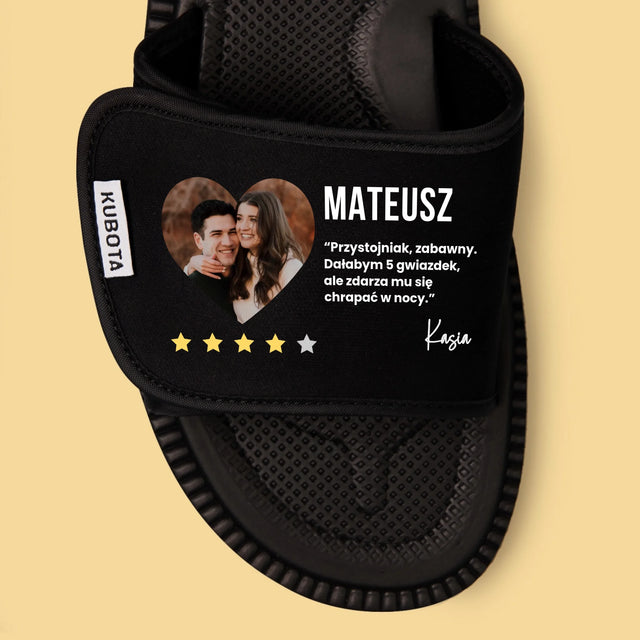 Zdjęcie i Podpis: Najlepszy Chłopak Polecam - Klapki Kubota