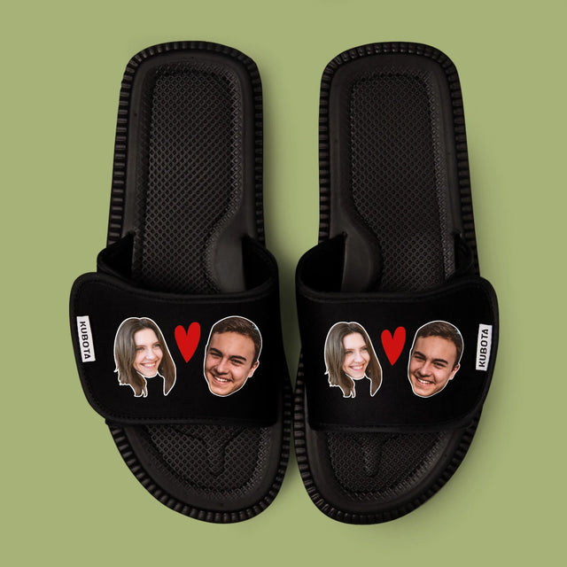 Fotokolaż: Głowy Serce - Klapki Kubota