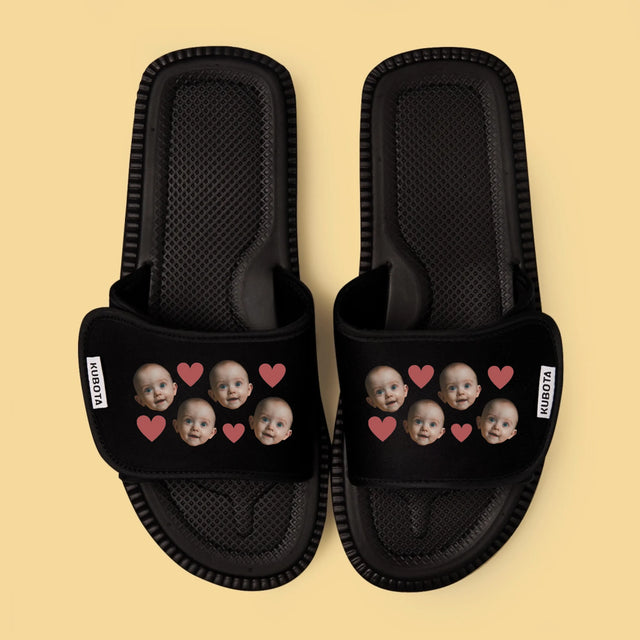 Fotokolaż: Głowy Serduszka - Klapki Kubota