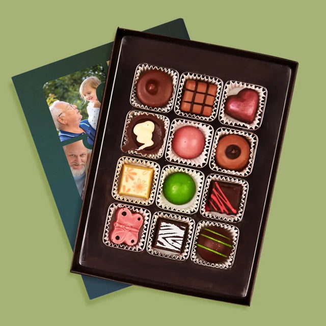 Fotokolaż: Puzzle Zdjęcia Dla Dziadka - Personalizowane Praliny