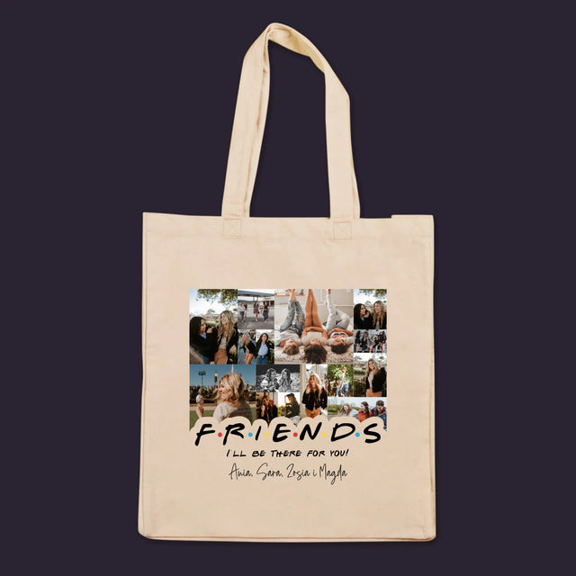 Fotokolaż: Friends - Torba Płócienna z Nadrukiem