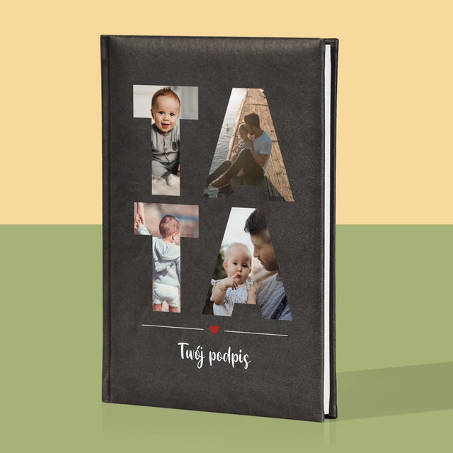 Słowo Ze Zdjęć: Tata - Notes Książkowy z Nadrukiem