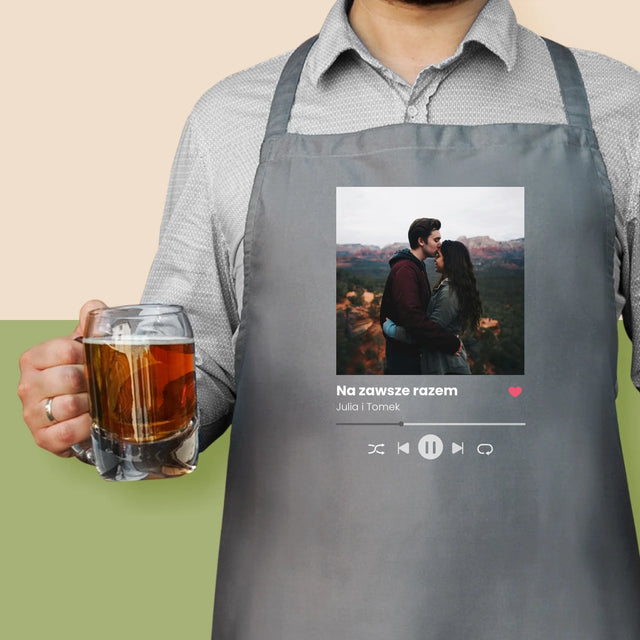 Spotify Z Twoim Zdjęciem - Fartuch z Nadrukiem