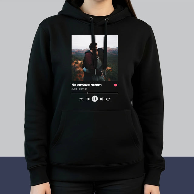 Zdjęcie I Podpis: Spotify Z Waszym Zdjęciem - Bluzy Dla Par