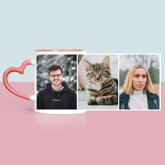 Fotokolaż: 3 Zdjęcia - Kubek z Nadrukiem