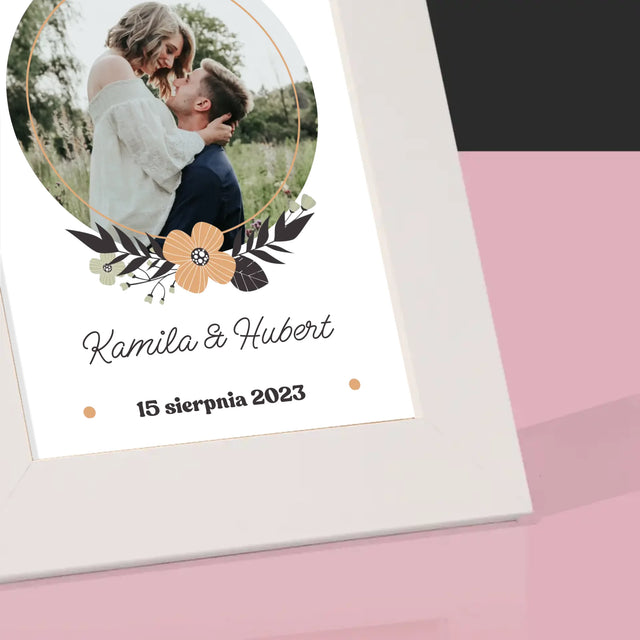 Zdjęcie i Podpis: Zakochani - Ramka Na Zdjęcie