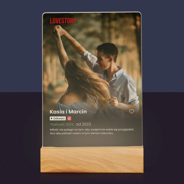 Zdjęcie i Podpis: Plakat Netflix - Wydruk Na Szkle Akrylowym