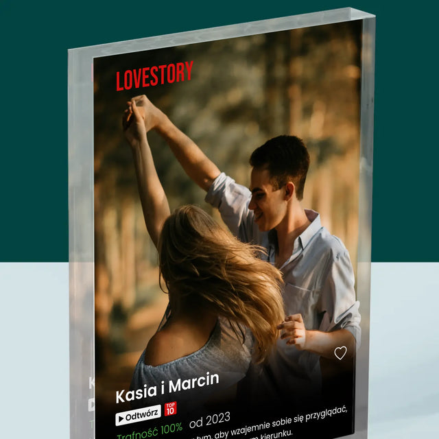 Zdjęcie i Podpis: Plakat Netflix - Blok Akrylowy z Nadrukiem