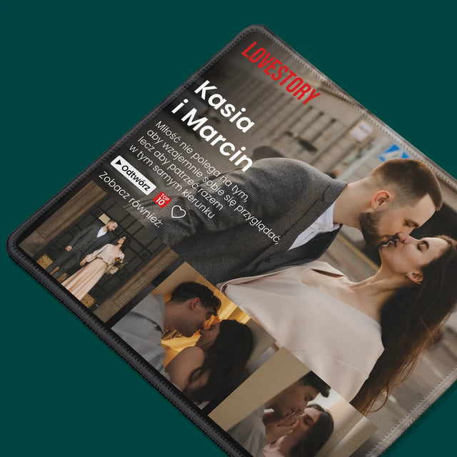 Fotokolaż: Miłosna Historia - Podkładka Pod Myszkę