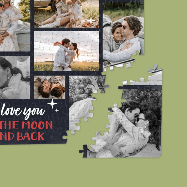 Fotokolaż: To The Moon And Back - Personalizowane Puzzle