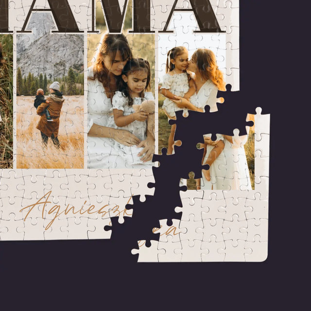 Fotokolaż: Mama Litery - Personalizowane Puzzle