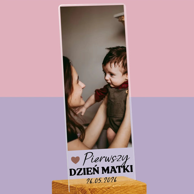 Zdjęcie i Podpis: Pierwszy Dzień Matki Serce - Zdjęcie Na Szkle Akrylowym Fotobudka