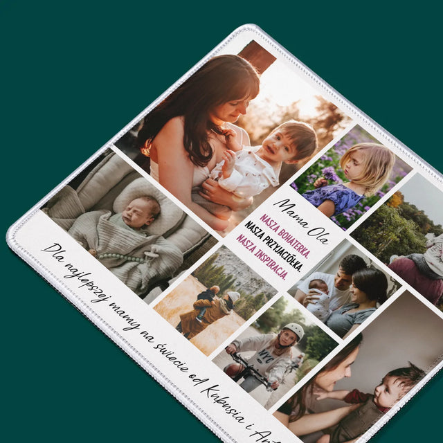 Fotokolaż: Mama Przyjaciółka - Podkładka Pod Myszkę