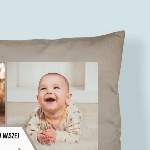 Fotokolaż: Dla Naszej Mamy - Poduszka z Nadrukiem
