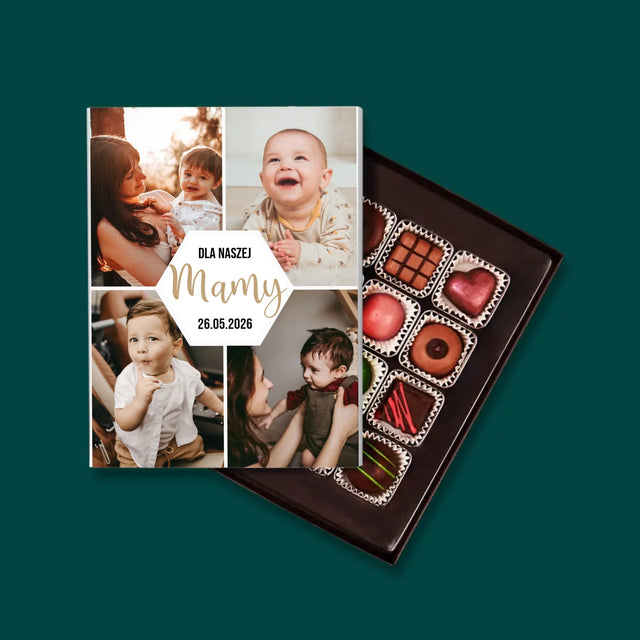 Fotokolaż: Dla Naszej Mamy - Personalizowane Praliny