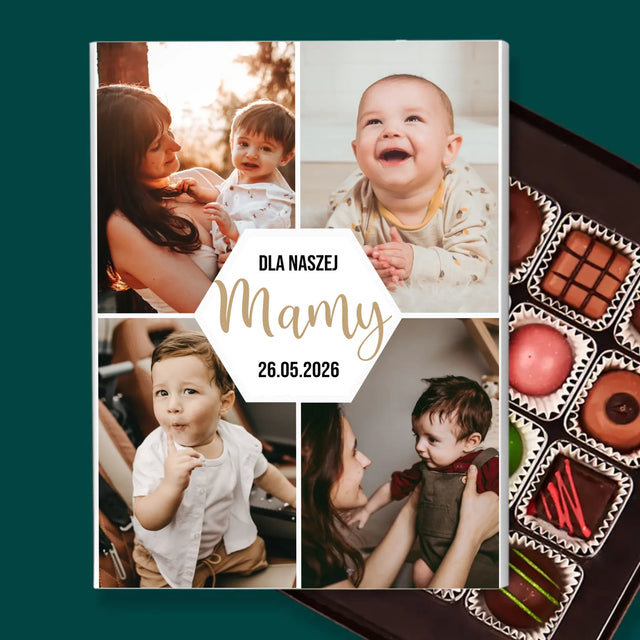 Fotokolaż: Dla Naszej Mamy - Personalizowane Praliny