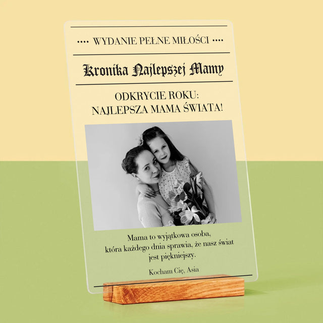 Okładka Magazynu: Kronika Najlepszej Mamy - Wydruk Na Szkle Akrylowym